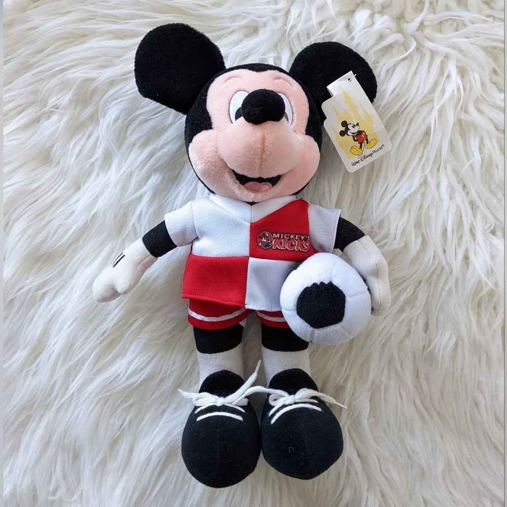 NWT Walt Disney World Mickey's Kick Soccer Mickey Mouse Plush 2000